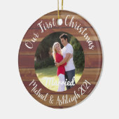 Décoration En Céramique Premier Noël marié (Gauche)