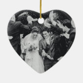 Décoration En Céramique Premier Noël Mr & Mrs Script Floral Photo (Dos)