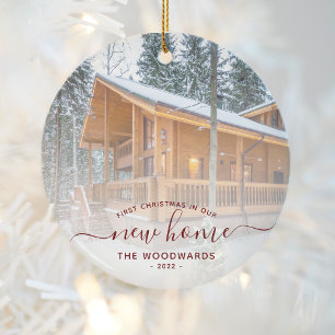 Décoration En Céramique Premier Noël Nouvelle Maison Photo personnalisée R
