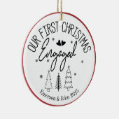 Décoration En Céramique Premier Noël personnalisé (Droite)