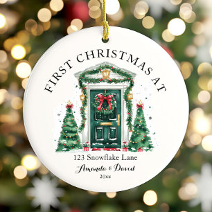 Décoration En Céramique Premier Noël personnalisé dans notre nouvelle mais