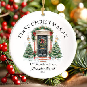 Décoration En Céramique Premier Noël personnalisé dans notre nouvelle mais