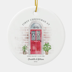 Décoration En Céramique Premier Noël personnalisé dans une nouvelle maison