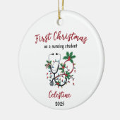 Décoration En Céramique Premier Noël personnalisé en tant qu'étudiant en s (Gauche)