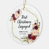 Décoration En Céramique Premier Noël personnalisé engagé (Gauche)