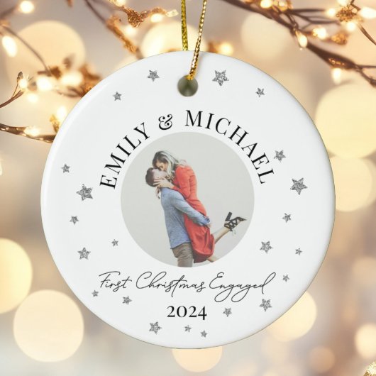 Décoration En Céramique Premier Noël personnalisé engagé photo minime