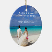 Décoration En Céramique Premier Noël Plage tropicale Mariage (Droite)