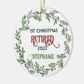 Décoration En Céramique Premier Noël retraité (Gauche)