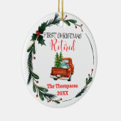 Décoration En Céramique Premier Noël Retraité Personnalisé (Droite)