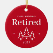 Décoration En Céramique Premier Noël Rouge retraité (Devant)