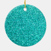 Décoration En Céramique Premier selfie de bébé (arrière - plan bleu) (Dos)