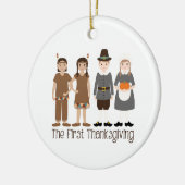 Décoration En Céramique Premier Thanksgiving (Gauche)