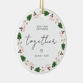 Décoration En Céramique Première conservation de Noël Noël Couple cadeau d (Droite)