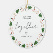 Décoration En Céramique Première conservation de Noël Noël Couple cadeau d (Gauche)