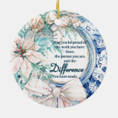 Décoration En Céramique Première couronne de Noël retraitée (Dos)