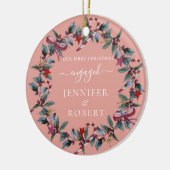 Décoration En Céramique Première couronne photo de Noël (Gauche)