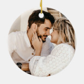 Décoration En Céramique Première couronne photo de Noël (Dos)