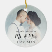 Décoration En Céramique Première couverture photo de Noël mariée (Devant)