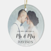 Décoration En Céramique Première couverture photo de Noël mariée (Gauche)