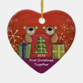 Décoration En Céramique Première de Noël photo de coutume d'ours de
