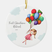 Décoration En Céramique Première femme Noël Retraitée (Devant)