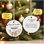 Décoration En Céramique Première fête de Noël personnalisée