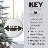 Décoration En Céramique Première fête de Noël personnalisée