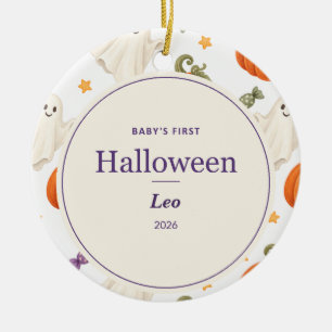 Décoration En Céramique Première Halloween de bébé céramique personnalisée
