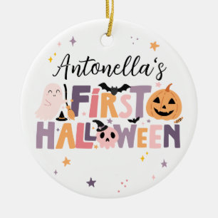 Décoration En Céramique Première Halloween personnalisée pour bébé