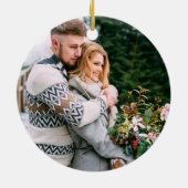 Décoration En Céramique Première Noël Engagé Camion Calligraphie (Dos)