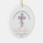 Décoration En Céramique Première Noël Godmère Keepsaké Dieu béni (Droite)