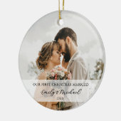 Décoration En Céramique Première Noël Mariée Nouvelle Photo (Gauche)