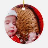 Décoration En Céramique Première photo de Noël du Père Noël (Dos)