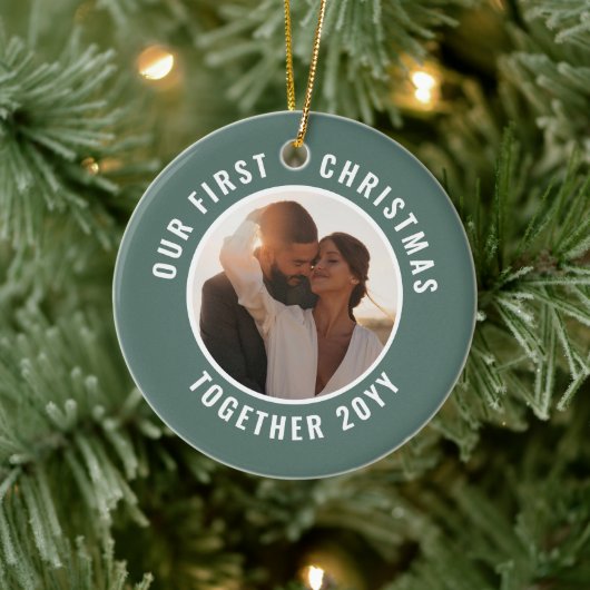 Décoration En Céramique Première photo de Noël moderne minimum cadeau (Arbre)