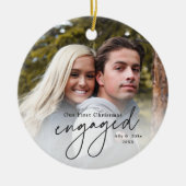 Décoration En Céramique Première photo manuscrite de Noël (Devant)