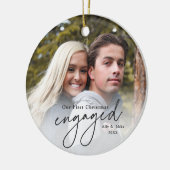 Décoration En Céramique Première photo manuscrite de Noël (Gauche)