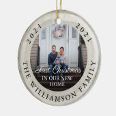 Décoration En Céramique Première tranche de bouleau blanc dans notre nouve (Gauche)