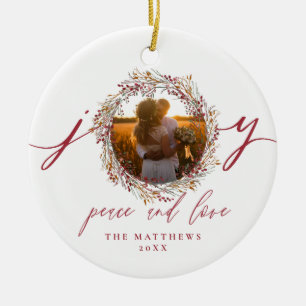 Décoration En Céramique Premiers M. et Mme Berries Joy Photo de Noël