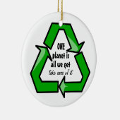 Décoration En Céramique Prenez soin de notre planète (Droite)