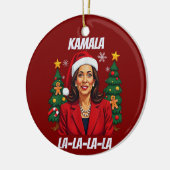 Décoration En Céramique Président Kamala Harris Noël (Gauche)