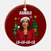 Décoration En Céramique Président Kamala Harris Noël (Dos)