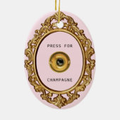 Décoration En Céramique Presse pour Champagne | (Dos)