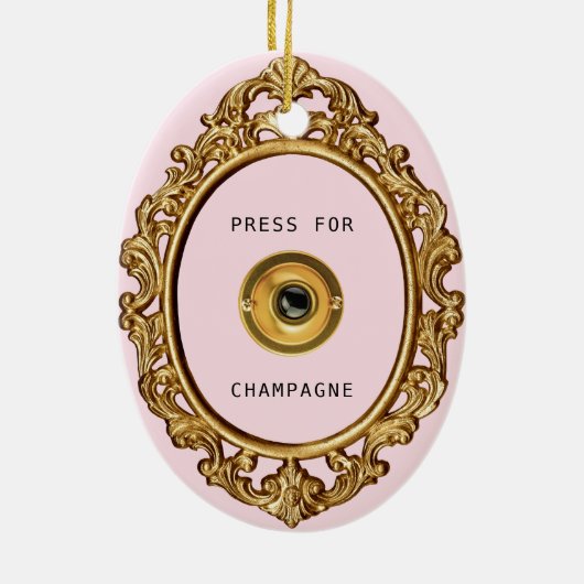 Décoration En Céramique Presse pour Champagne | (Dos)