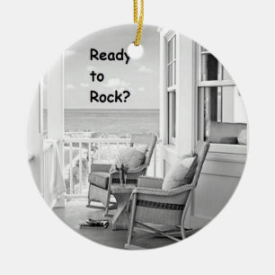 DÉCORATION EN CÉRAMIQUE **PRÊT À ROCK NOËL** ORNAMENT DE NOËL