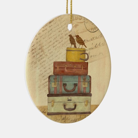 Décoration En Céramique Prêt À Voler Inséparables (Droite)