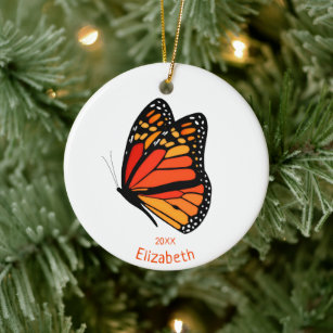 Décoration En Céramique pretty Monarch butterfly commemorative year