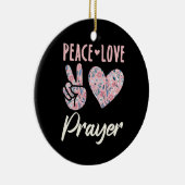 Décoration En Céramique Prière d'amour pour la paix (Droite)