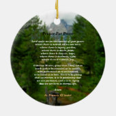 Décoration En Céramique Prière pour la paix (Dos)