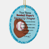 Décoration En Céramique Prière pour la sérénité du baseball (Droite)