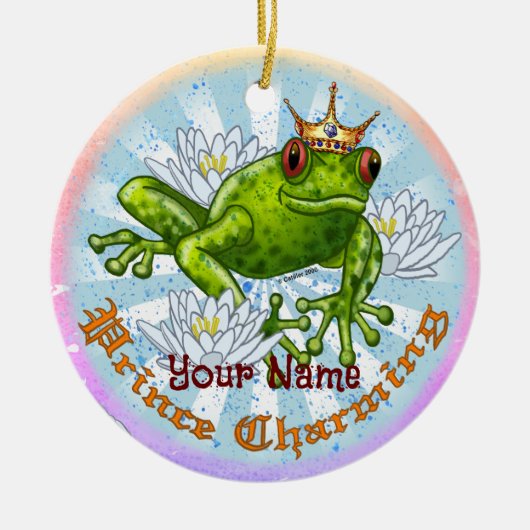 Décoration En Céramique Prince Charmant Grenouille (Devant)